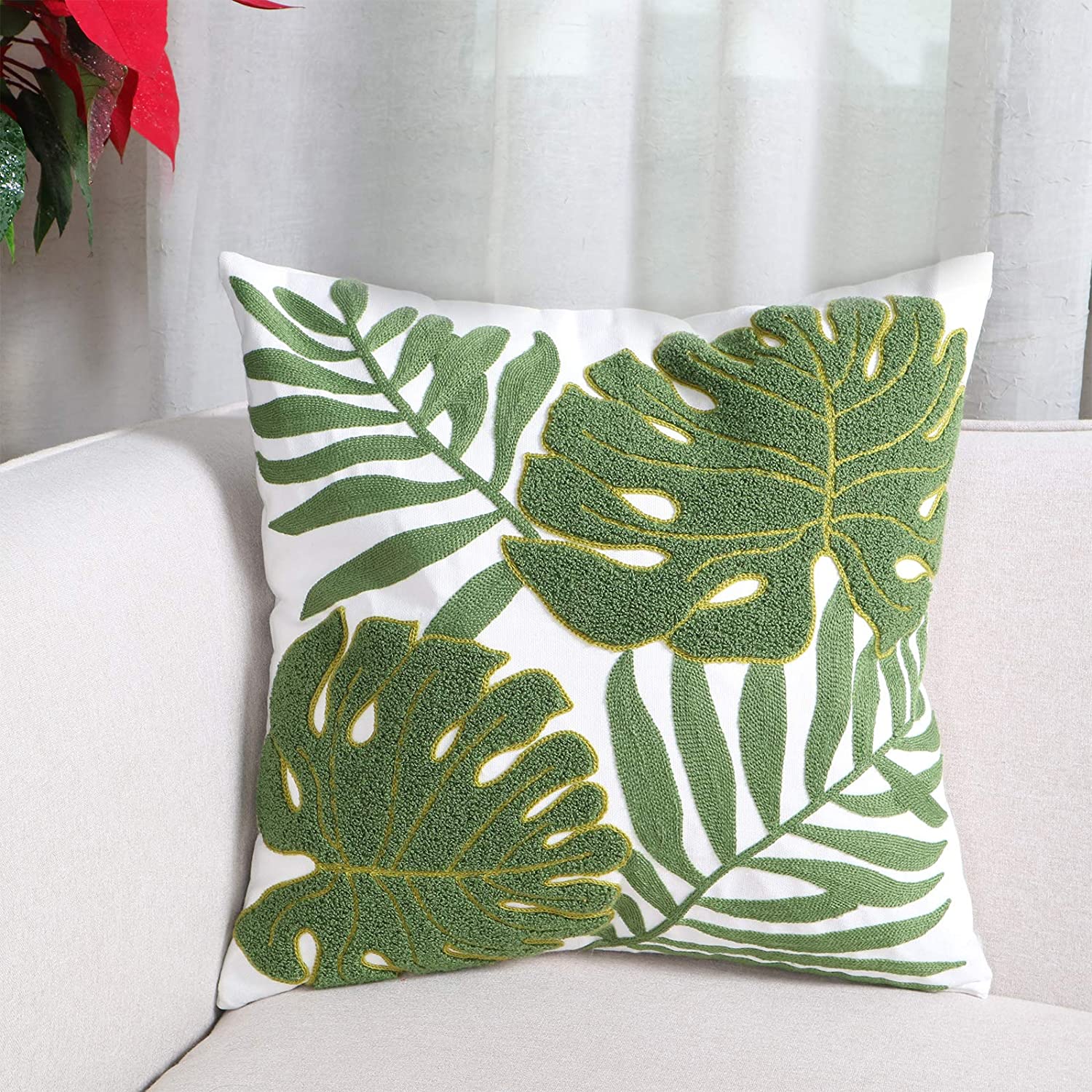 tropical-home-decor-leaf-pillow