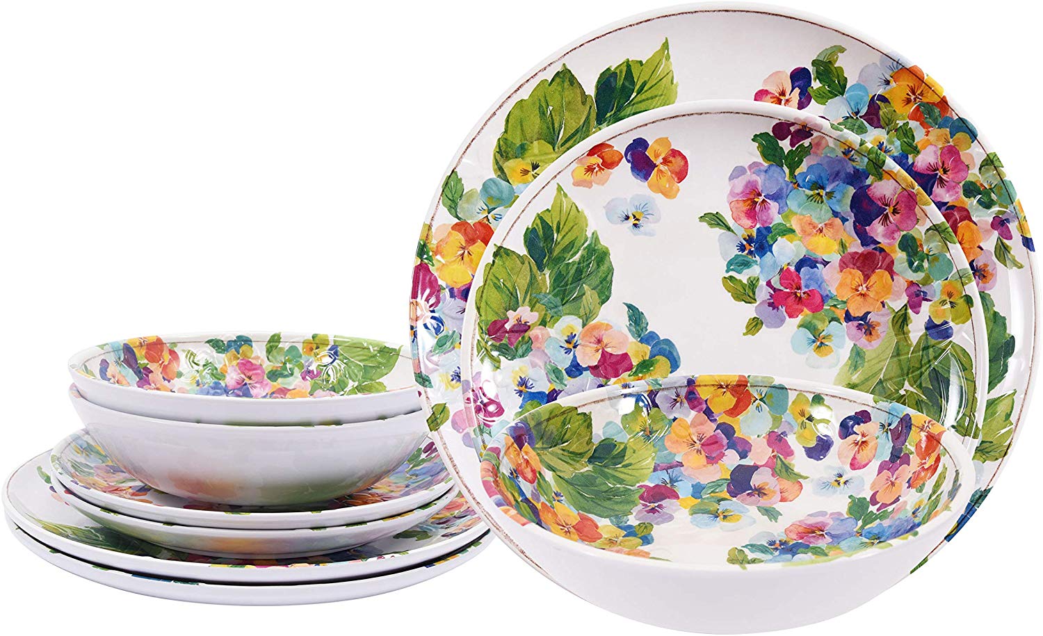 melamine-plastic-dinnerware-flower