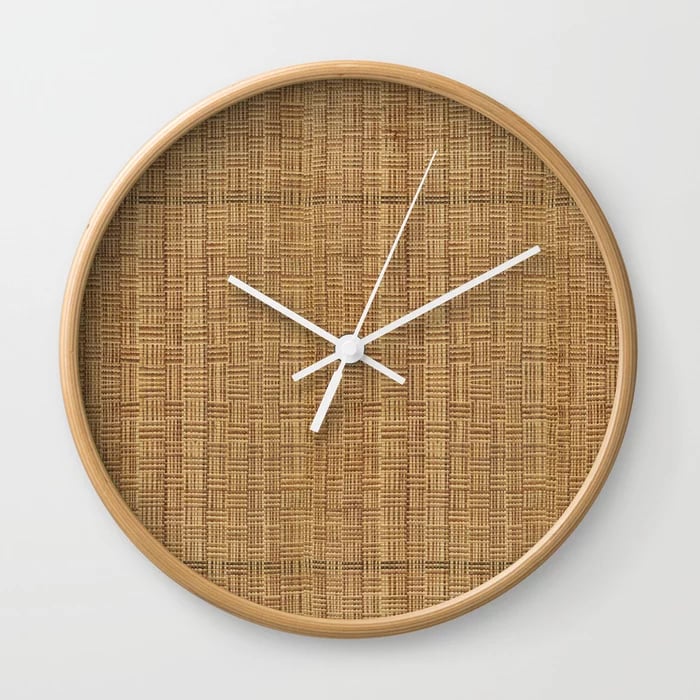 rattan-wall-decor-clock