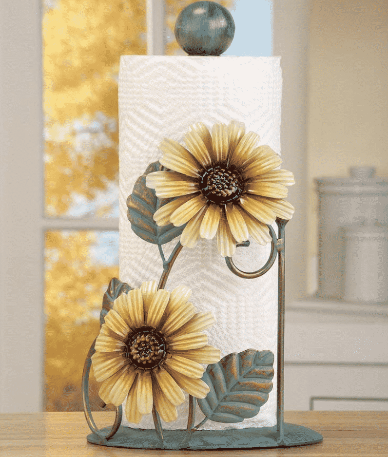 sunflower-kitchen-decor-paper-towel-holder