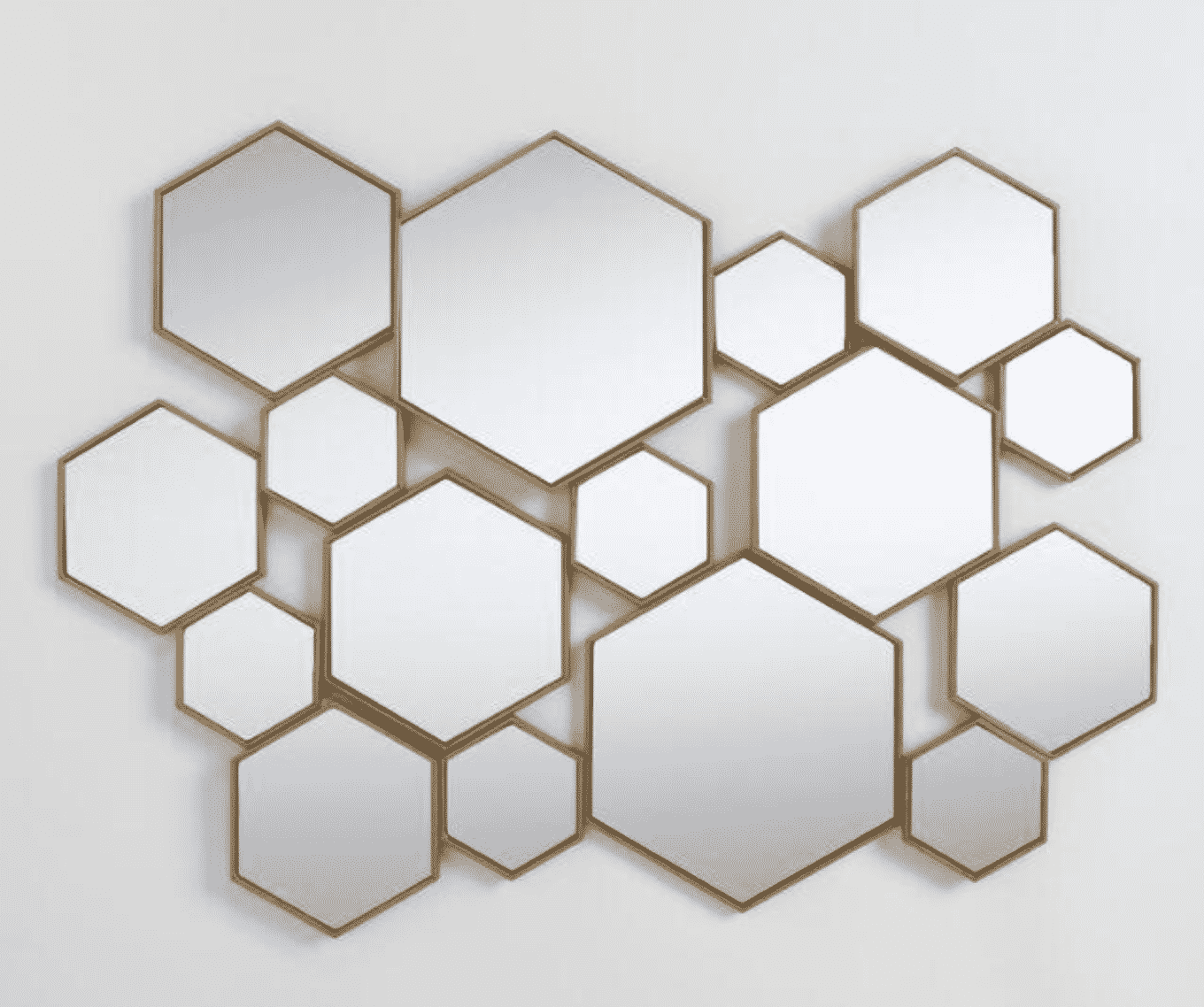 entryway-mirror-hexagon