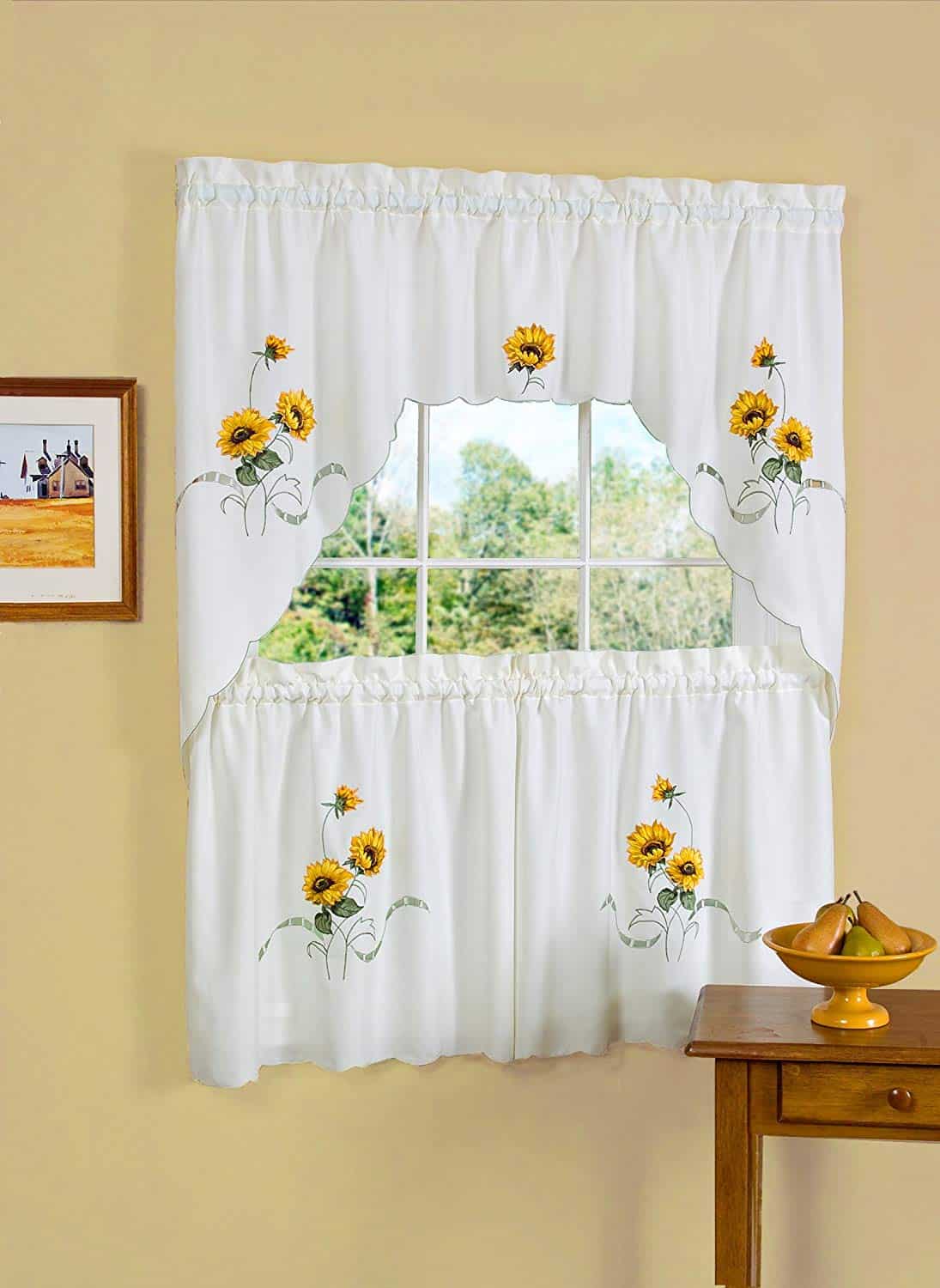 sunflower-kitchen-decor-curtains