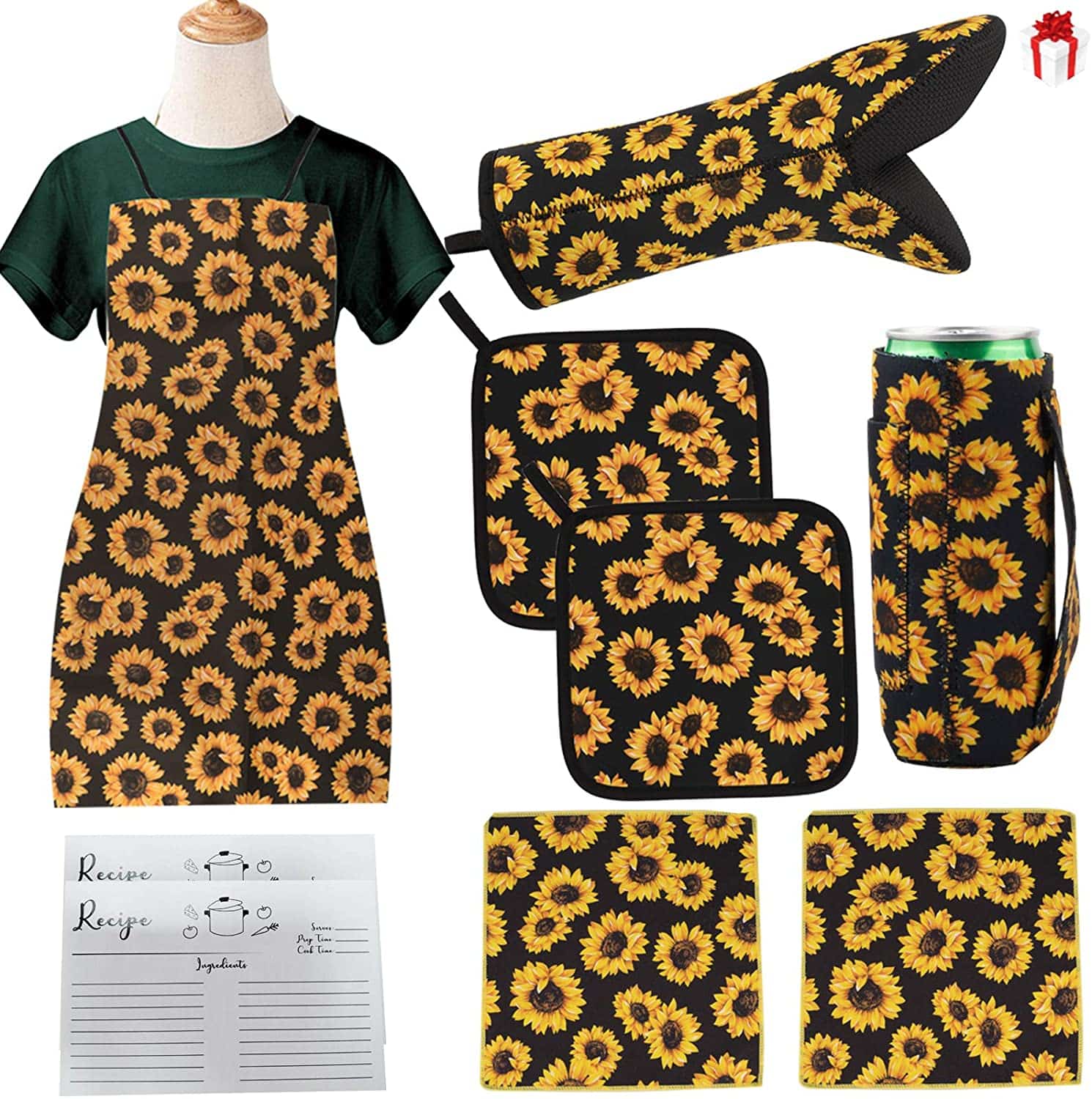 kitchen-decor-sunflower-set