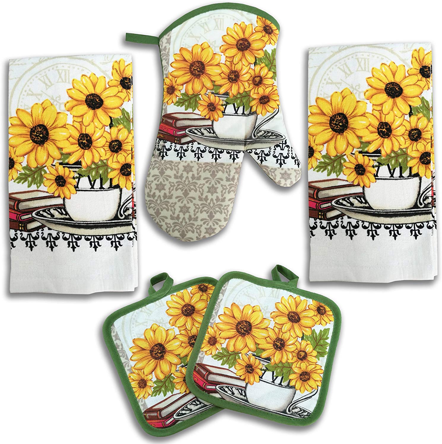 sunflower-kitchen-decor-linen-set
